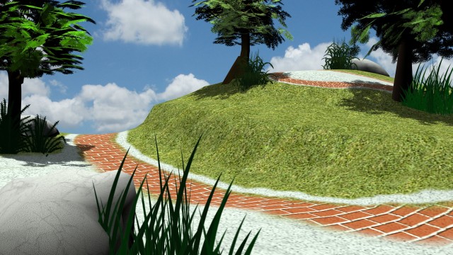 3D Modeling, Christine Ang, Natural Scene